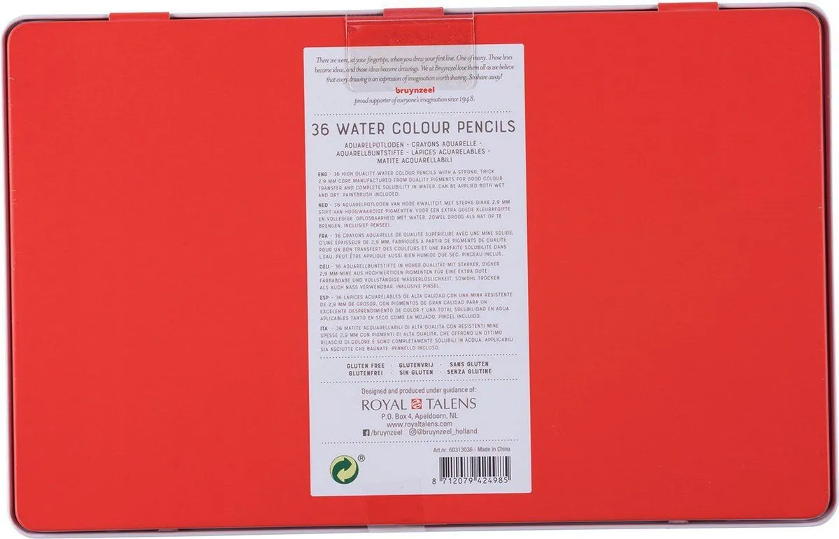 BRUYNZEEL Expression Aquarelpotloden 36 Stuks - 7mm