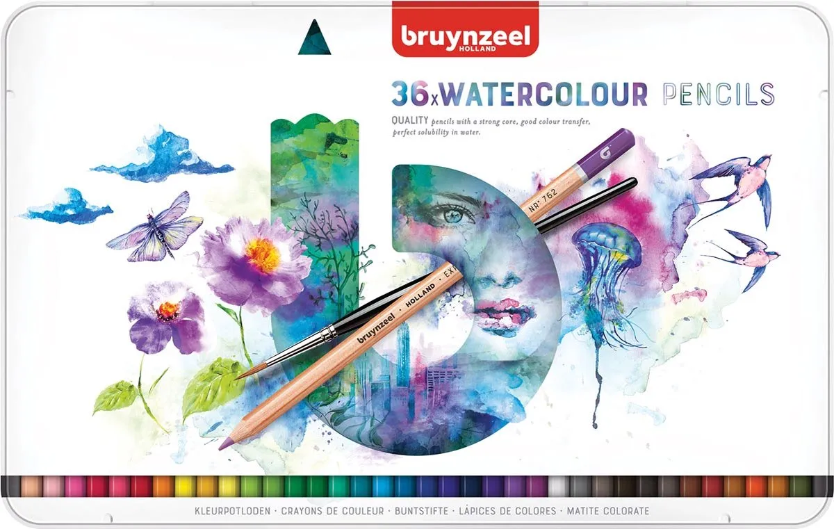 BRUYNZEEL Expression Aquarelpotloden 36 Stuks - 7mm - afbeelding 6 van 6
