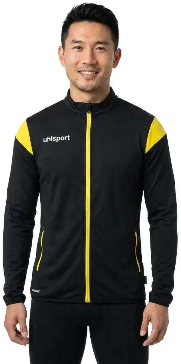 Uhlsport Squad 27 Polyestervest Heren - Zwart/Limoen L - afbeelding 3 van 6