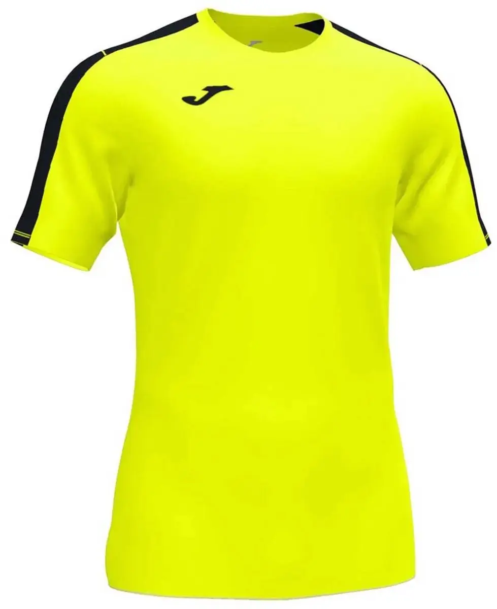 Joma Academy III Shirt Korte Mouw Kinderen 104 - Fluogeel/Zwart - afbeelding 5 van 5
