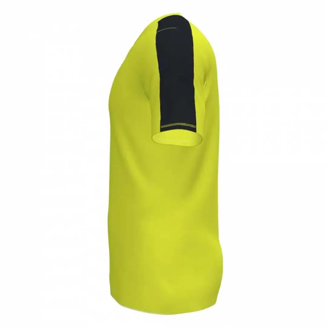 Joma Academy III Shirt Korte Mouw Kinderen 104 - Fluogeel/Zwart - afbeelding 3 van 5