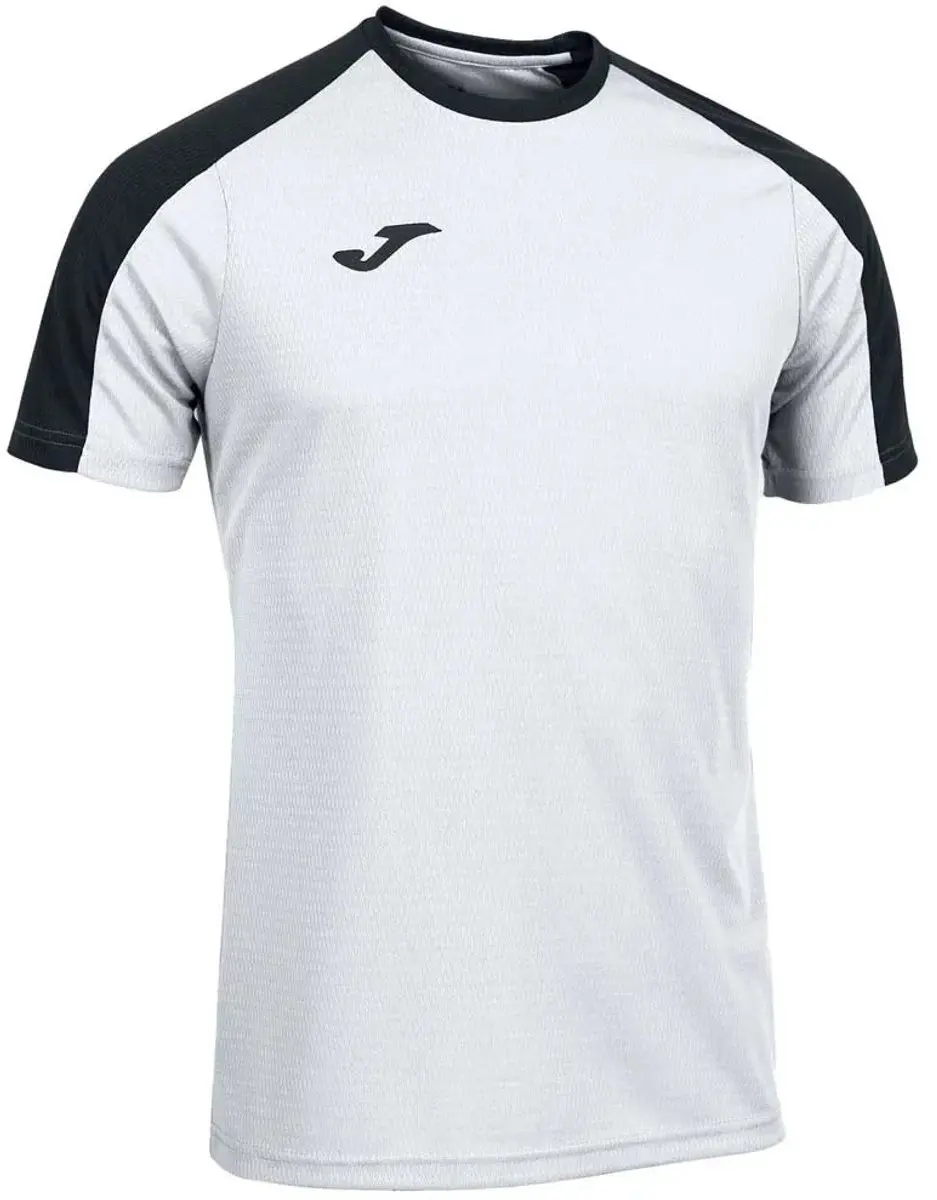 Joma Eco-Championship Shirt Korte Mouw Kinderen 104 - Wit/Zwart