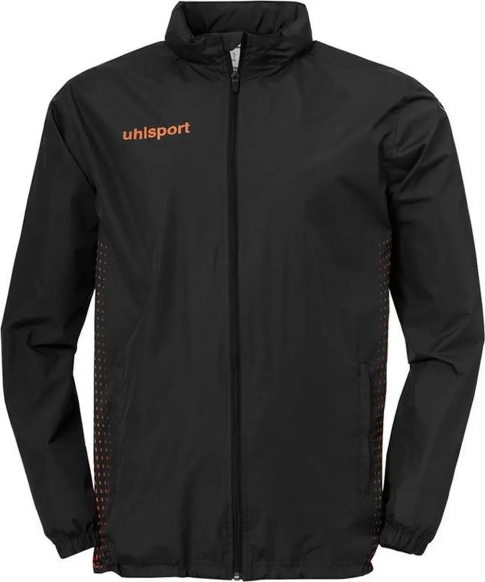 Uhlsport Score Regenjas Kind 128 - Zwart-Fluo Oranje