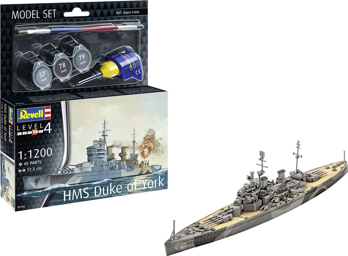 Revell Battleship HMS Duke of York 65182 Modelbouwpakket