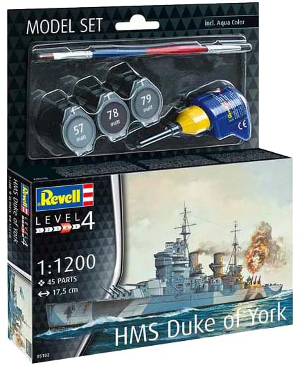 Revell Battleship HMS Duke of York 65182 Modelbouwpakket - 1:1200 - Multi