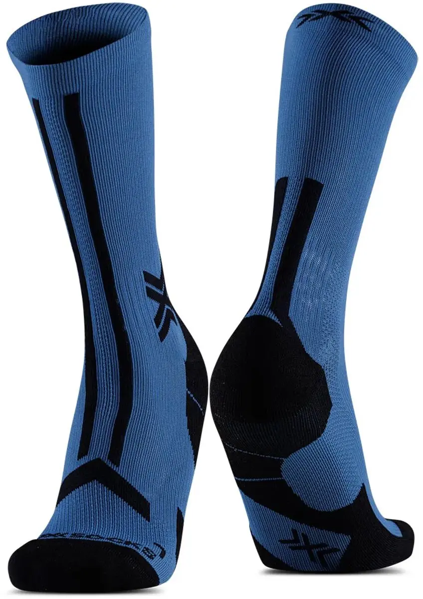 X-Socks Trailrun Discover Crew Hardloopsokken Mineral Blue 45-47
