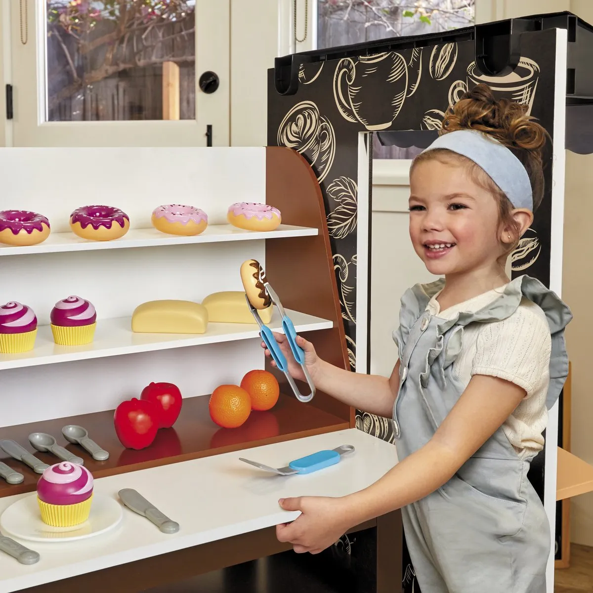 Little Tikes Wood Café Speelkeuken 657962EUC - Wit/Zwart