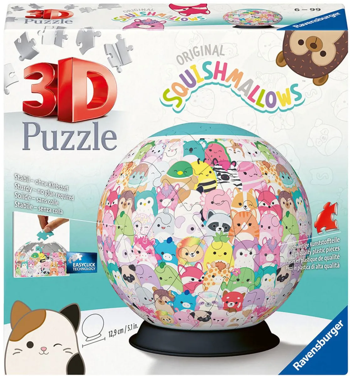 Ravensburger Squishmallows 3D Puzzel 72-delig - 200 Stuks