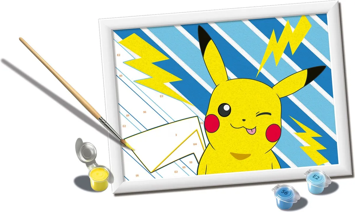 Ravensburger CreArt Pikachu Schilderen op Nummer - Multicolor