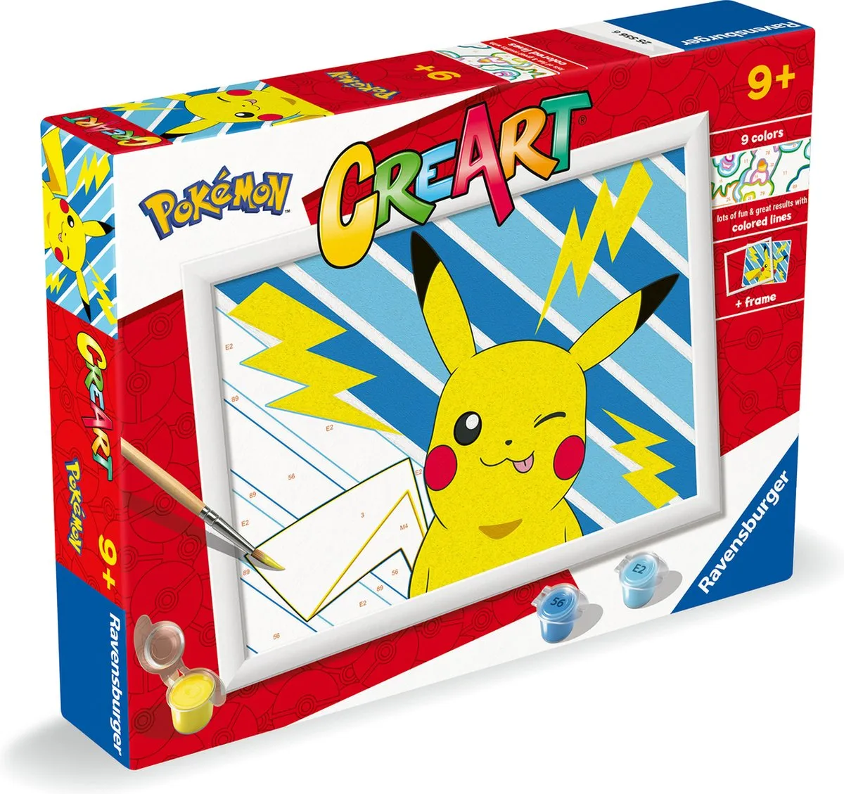Ravensburger CreArt Pikachu Schilderen op Nummer - Multicolor