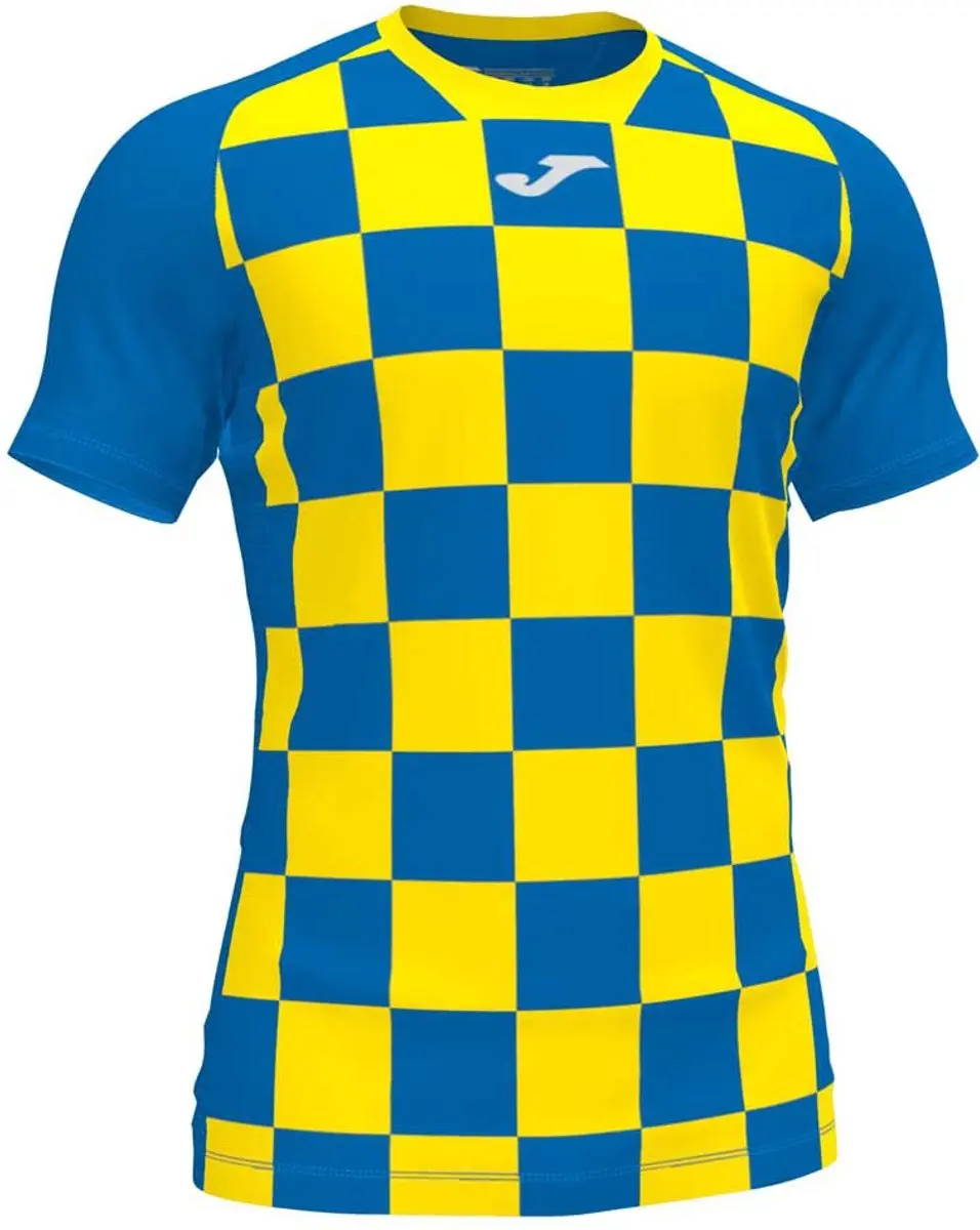 Joma Flag Ii T-shirt Met Korte Mouwen Geel,Blauw S Man
