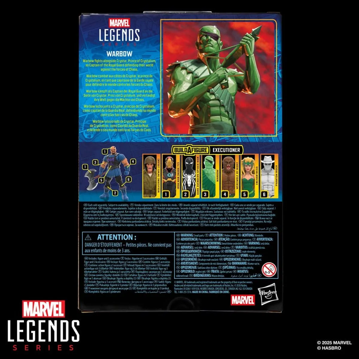 Hasbro Marvel Legends Warbow Executioner Action Figuur 15cm - Multi - afbeelding 6 van 6