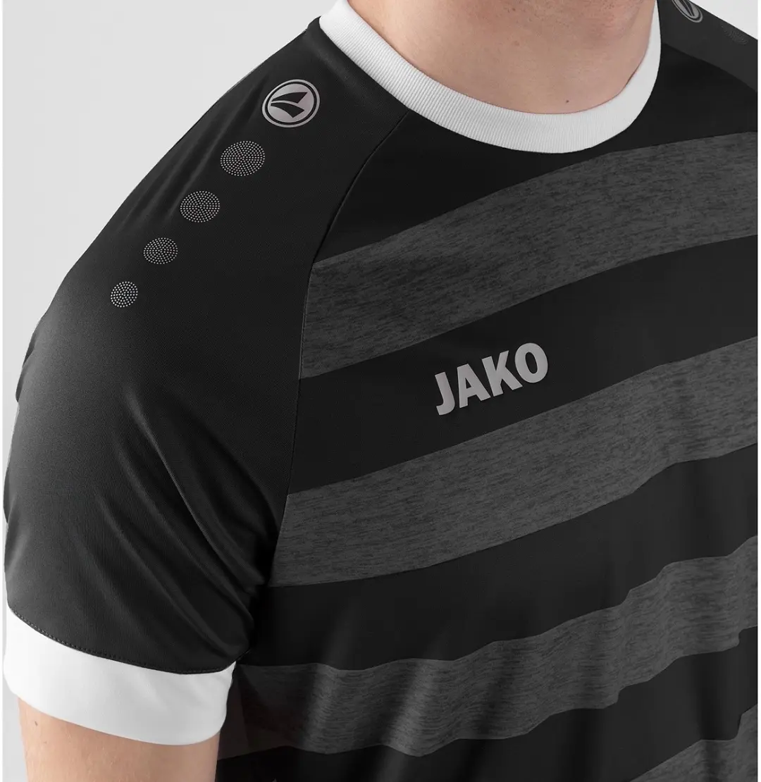 Jako Celtic Melange Shirt Heren - Zwart - Maat S