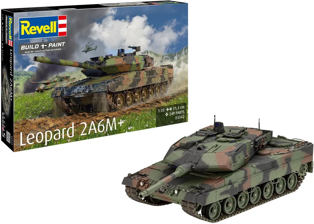 Revell 03342 Leopard 2 A6M+ Tank Modelbouwpakket