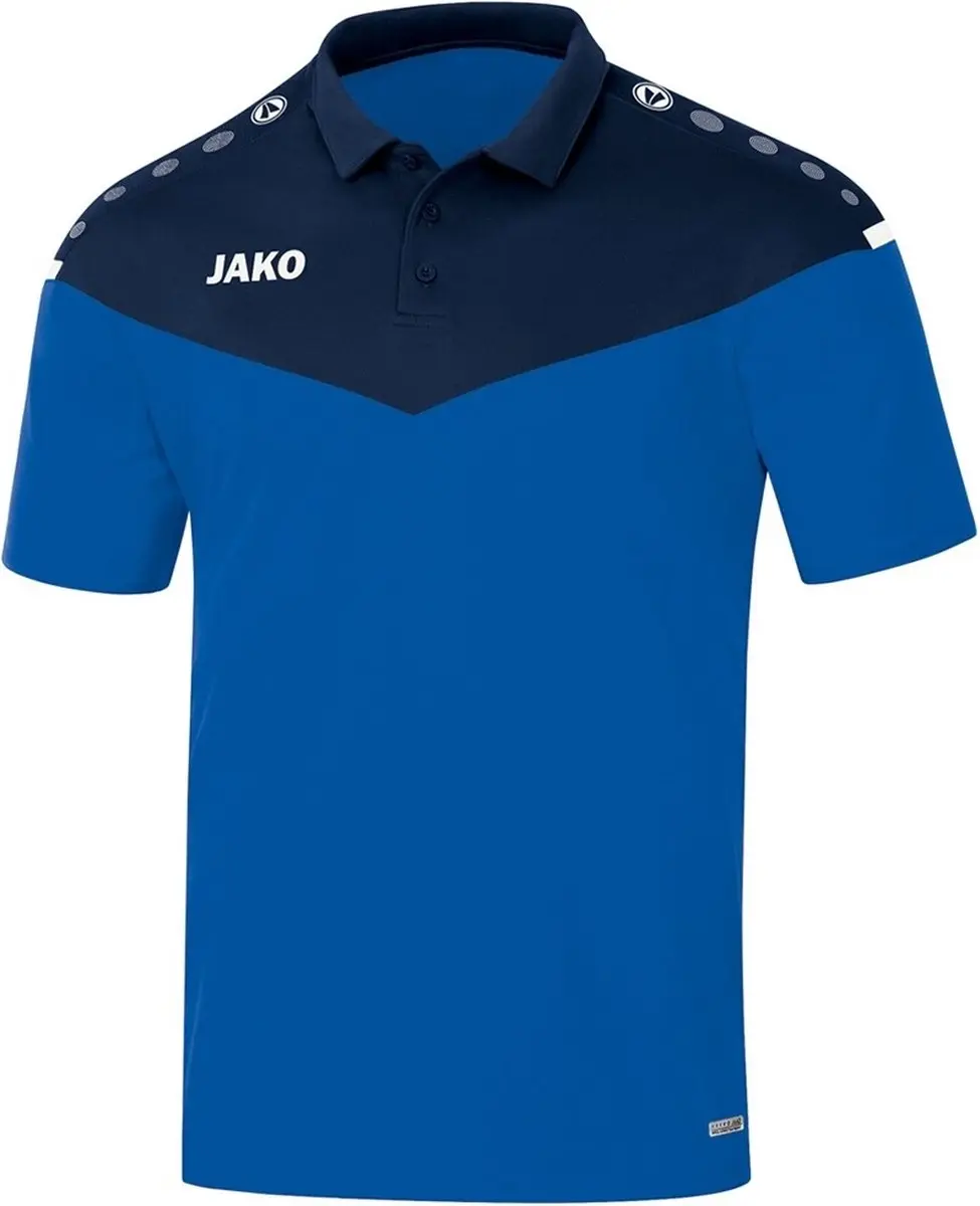 Jako Champ 2.0 Poloshirt Kind Royal Blauw-Marine Blauw Maat 140