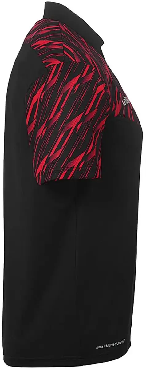 Uhlsport Progressive 28 Poloshirt M - Zwart/Rood - afbeelding 6 van 6