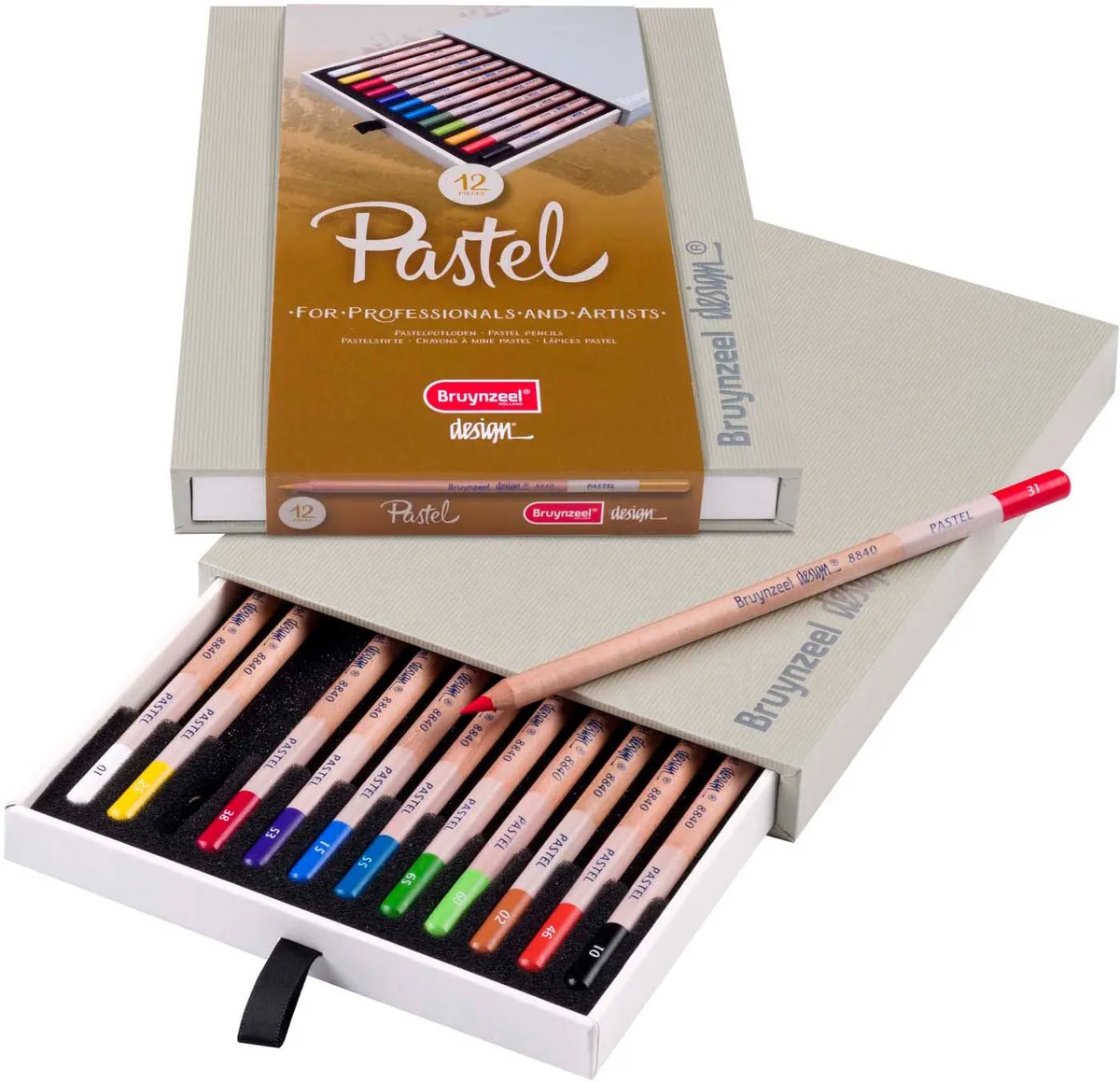 BRUYNZEEL Design Pastelpotloodbox - 12 Kleuren - afbeelding 6 van 6