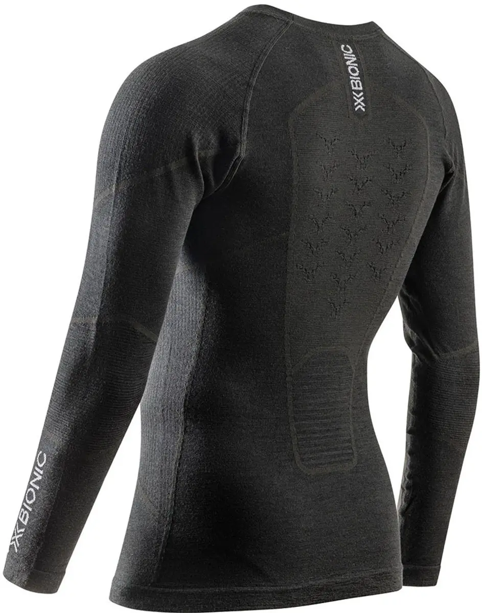X-Bionic Symbio Merino Lange Mouwen Basislaag - Zwart XL