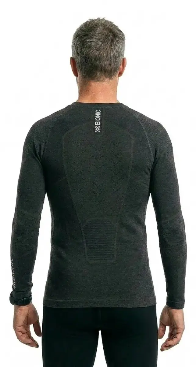 X-Bionic Symbio Merino Lange Mouwen Basislaag - Zwart XL