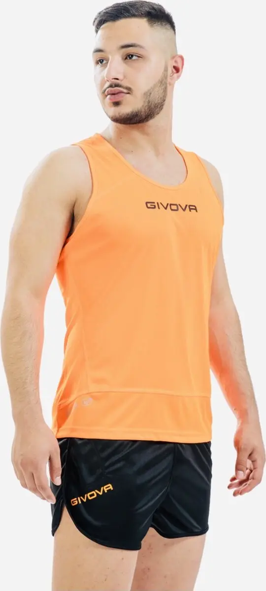 Givova Kit New York Hardloopset - S - Oranje/Zwart - afbeelding 5 van 6
