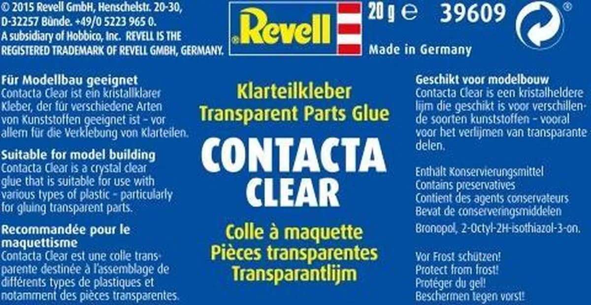 Revell 39609 Contacta Clear Modelbouwlijm 25ml - Transparant