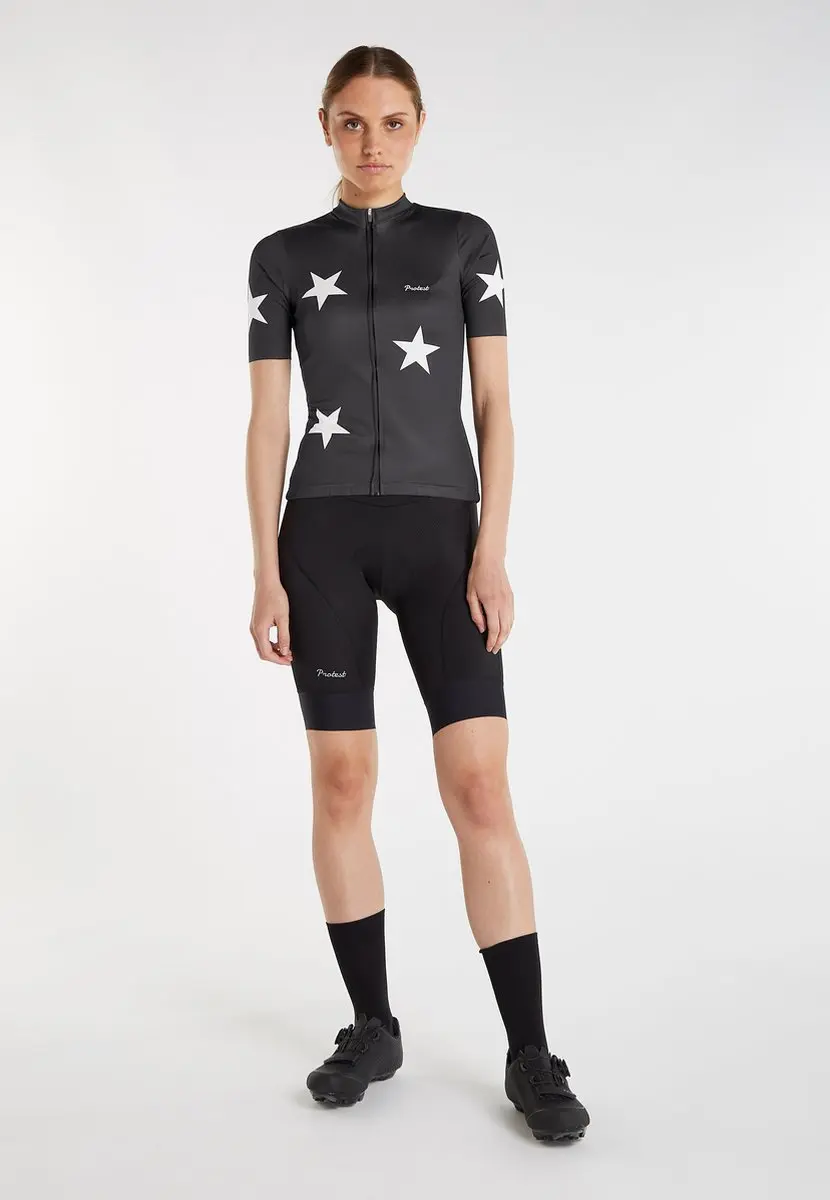 Protest Prtcedar Fietsshirt Dames - Korte mouwen XL - Reflecterend - True Black