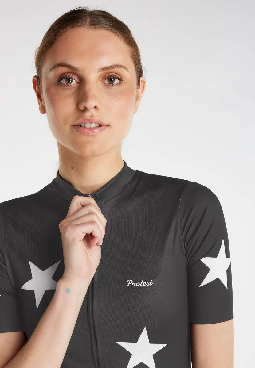 Protest Prtcedar Fietsshirt Dames - Korte mouwen XL - Reflecterend - True Black