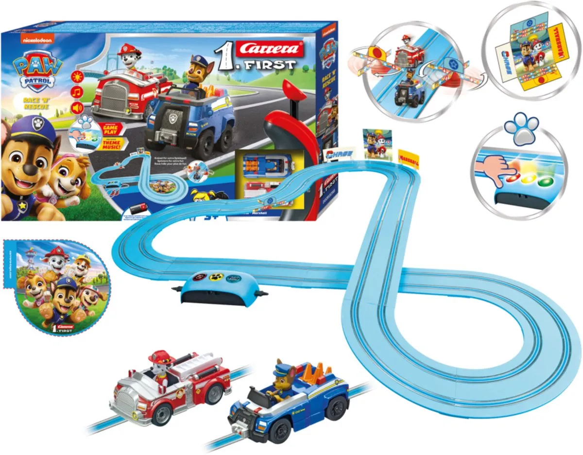 Carrera FIRST Racebaan PAW Patrol Chase vs Marshall CAR20063058 - 3,5m - Multi
