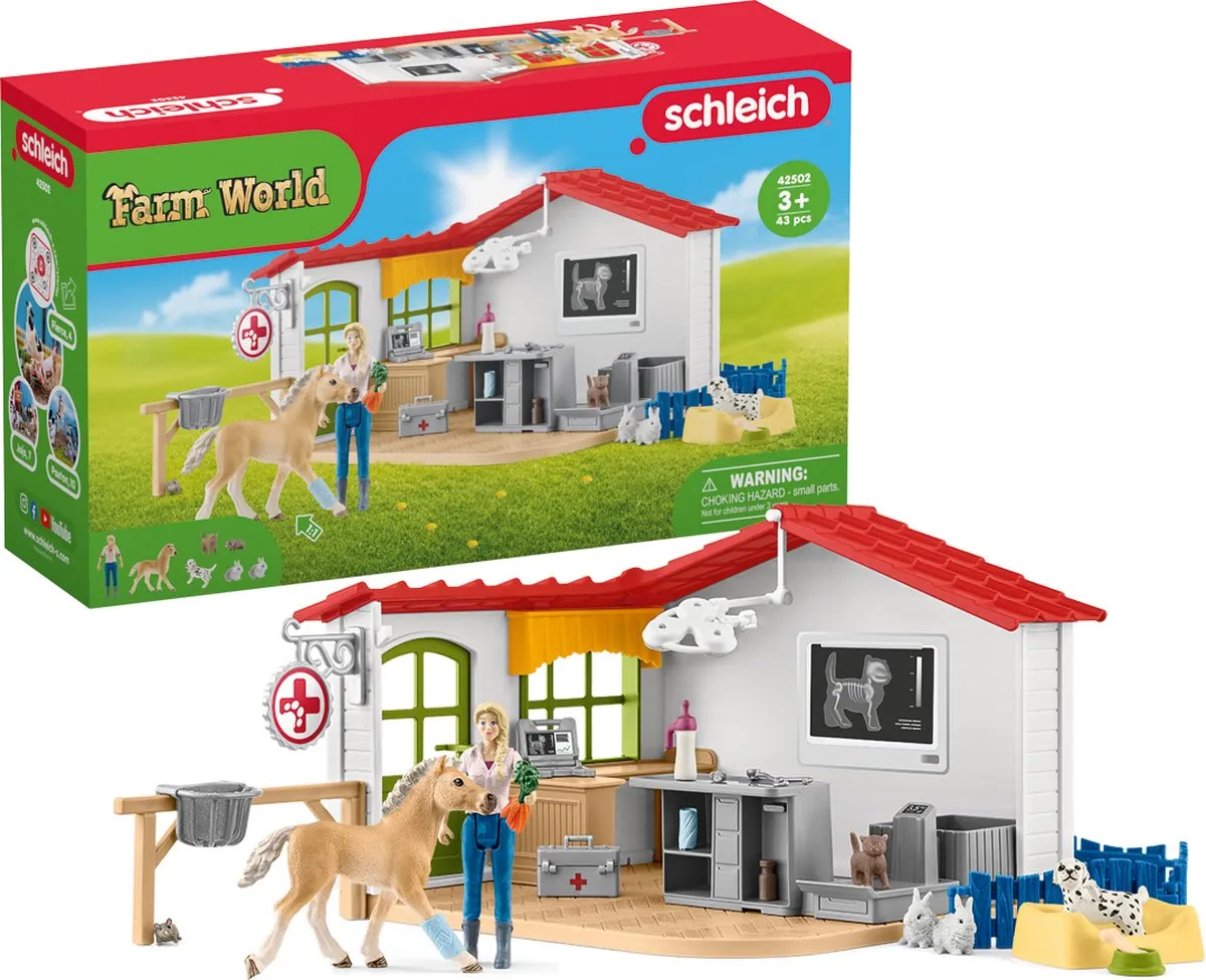 Schleich Farm World Dierenarts Praktijk Speelfiguurenset 42502