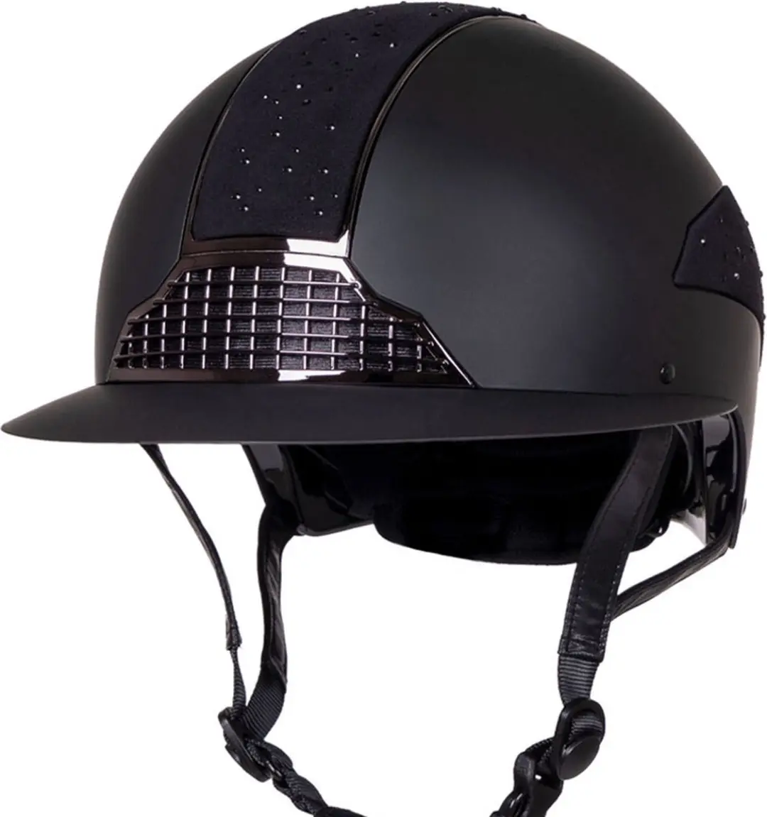 QHP Ohio Polo Visor - Zwart - Maat 59/61 - afbeelding 6 van 6