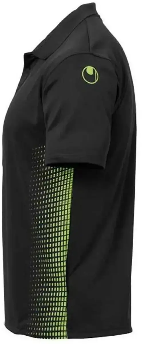 Uhlsport Score Polo Shirt M - Zwart-Fluo Groen - afbeelding 6 van 6
