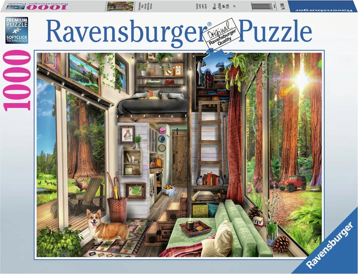 Ravensburger Tiny House Puzzel 1000 Stuks - Rood
