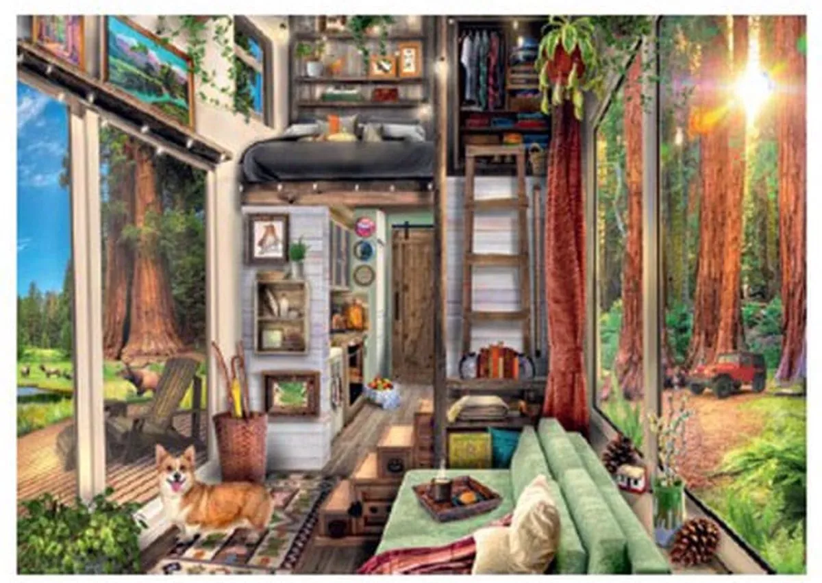 Ravensburger Tiny House Puzzel 1000 Stuks - Rood