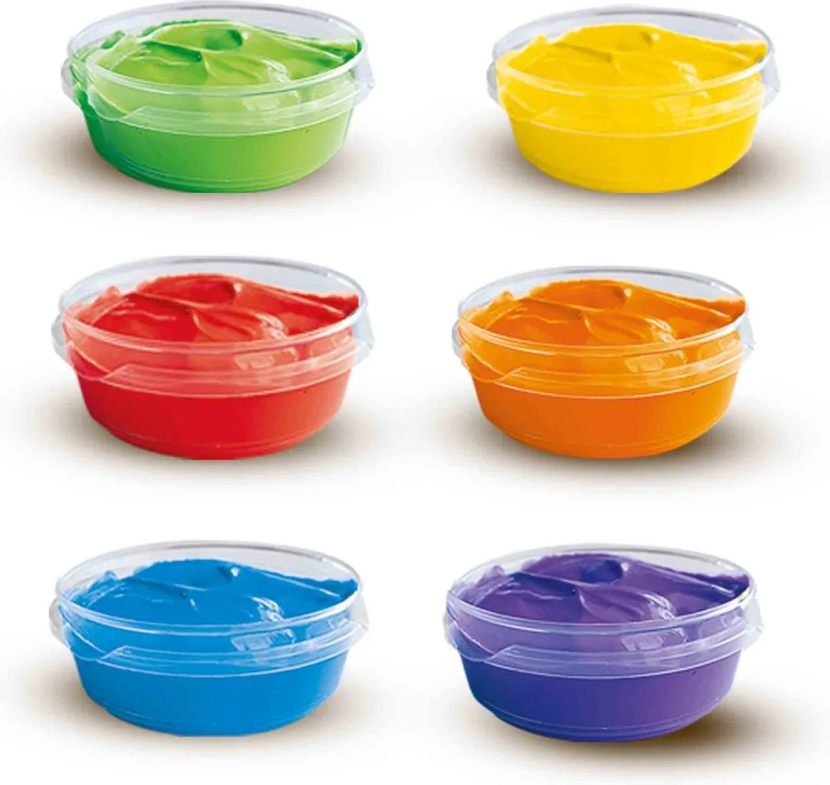 SES Creative Vingerverf 6x45ml - 6 Basiskleuren