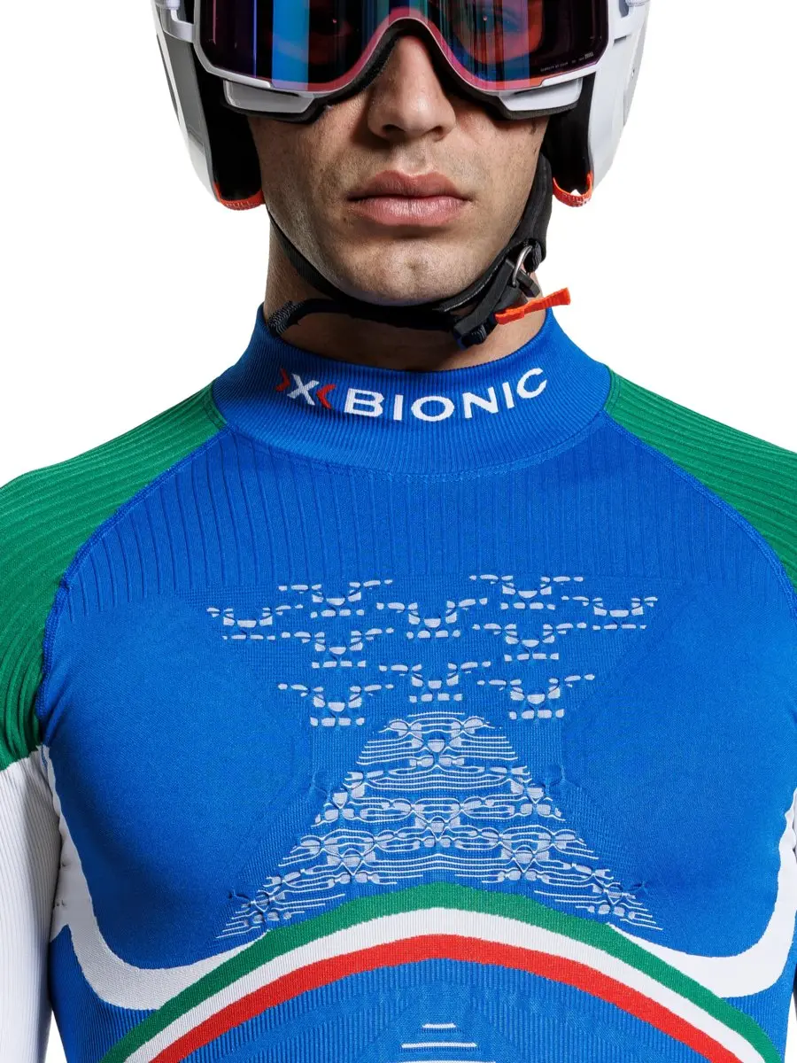 X-Bionic Energy Accumulator 4.0 Patriot Shirt Turtle Neck Lange Mouw Italy
