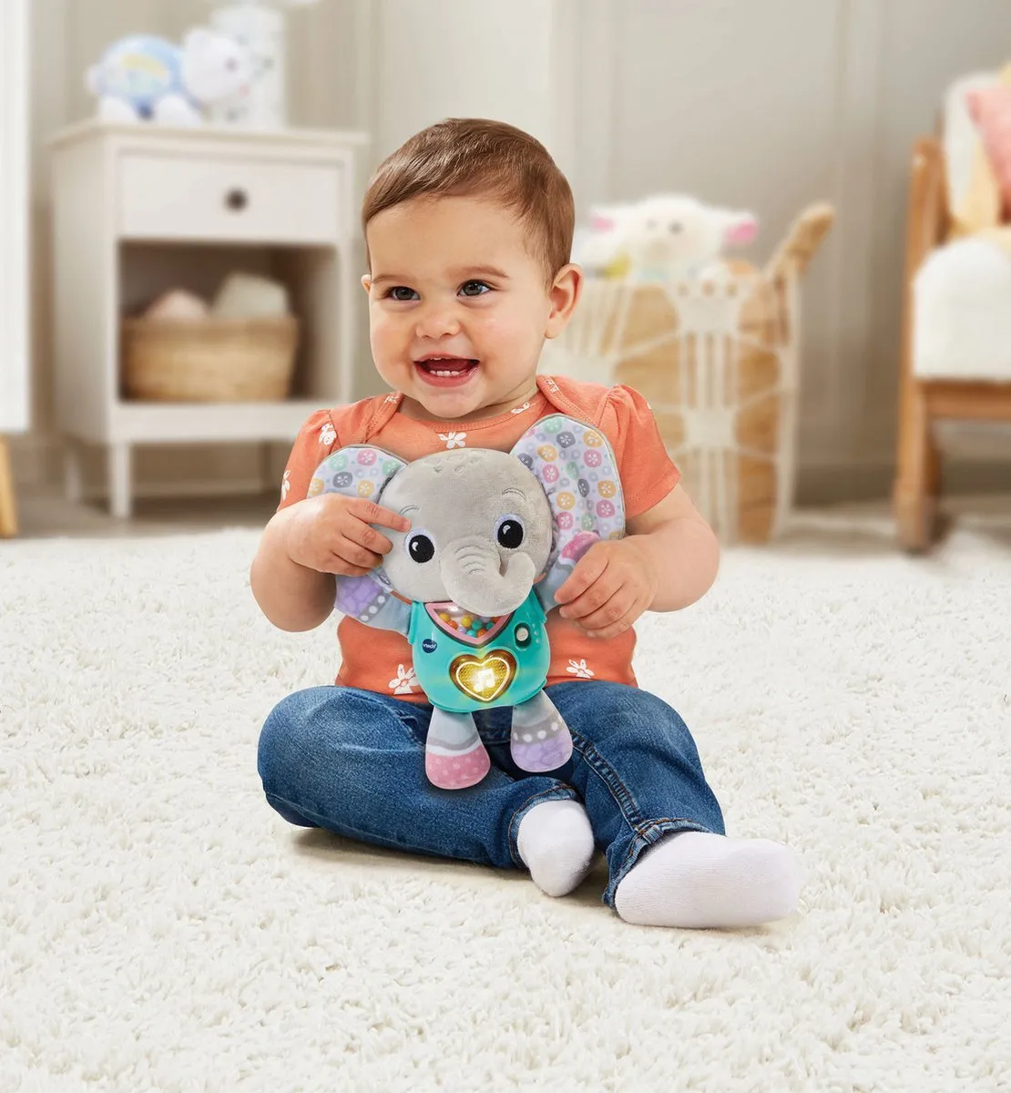 VTech Knuffel Olifantje Interactief Speelgoed - Multicolor