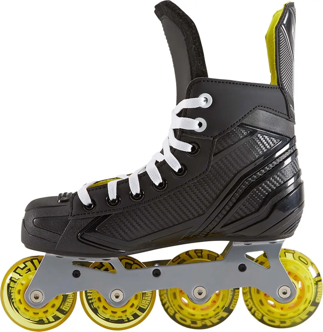 Bauer RS Inline Hockey Skate 48 - Zwart/Geel - afbeelding 2 van 5