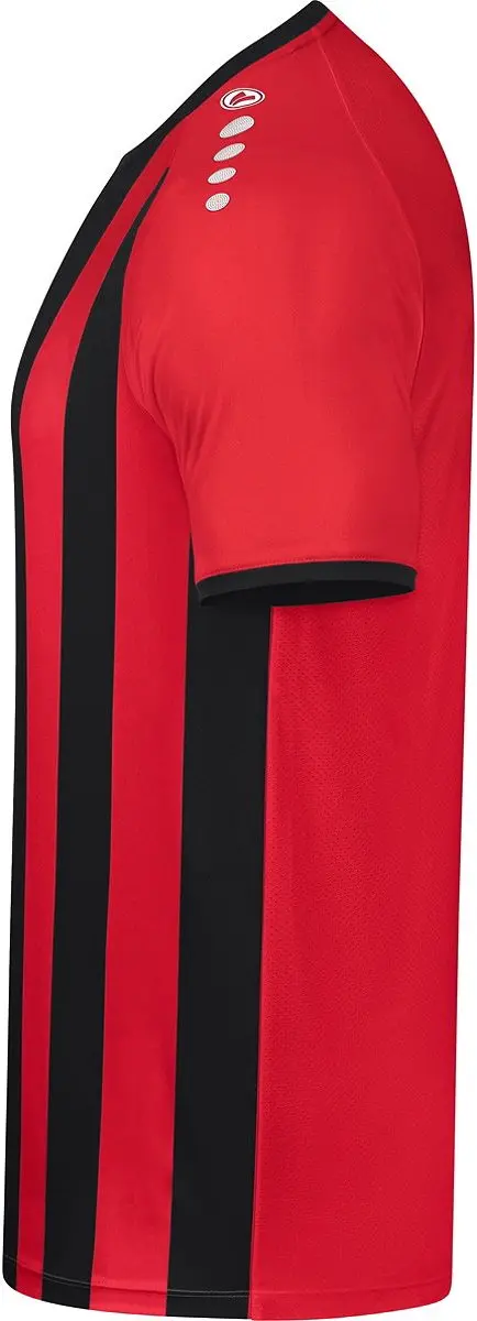 Jako Inter Shirt Korte Mouw Kinderen 140 - Zwart/Sportrood