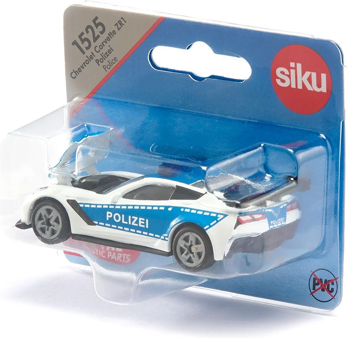 SIKU Chevrolet Corvette ZR1 Politiewagen 1525 - Meerdere kleuren