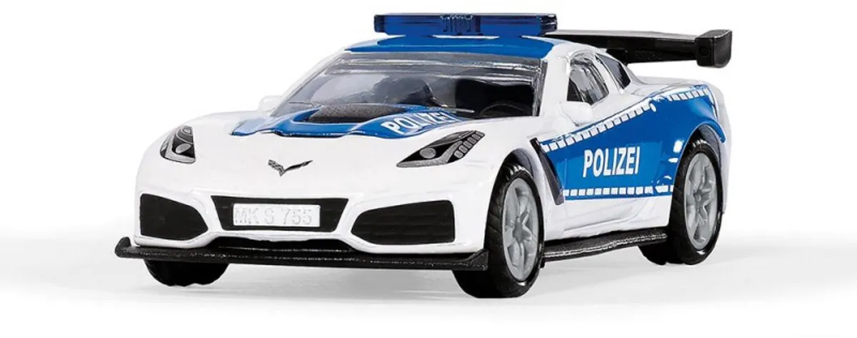 SIKU Chevrolet Corvette ZR1 Politiewagen 1525 - Meerdere kleuren