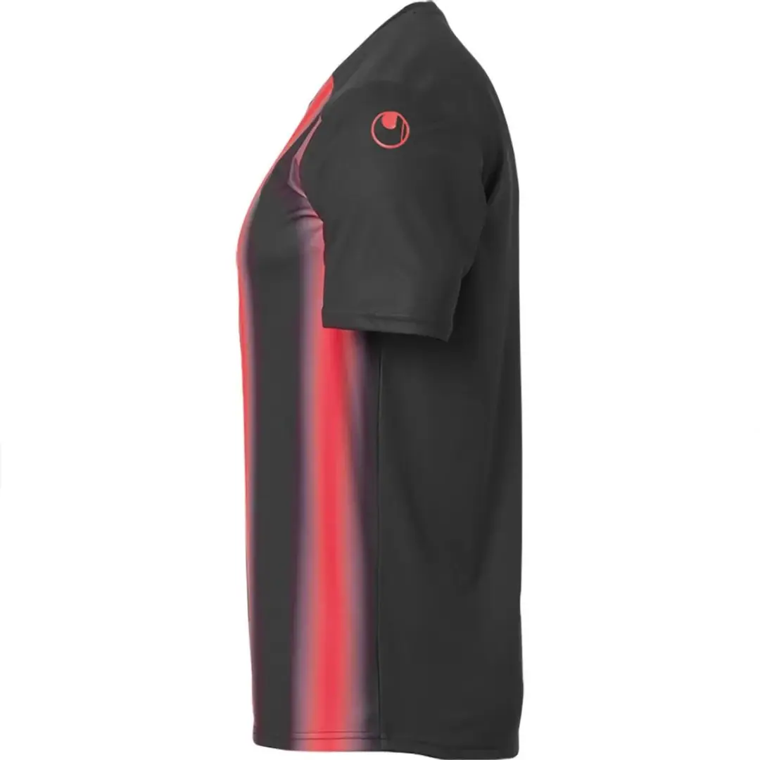 Uhlsport Stripe 2.0 Shirt Korte Mouw Heren - M - Zwart/Rood