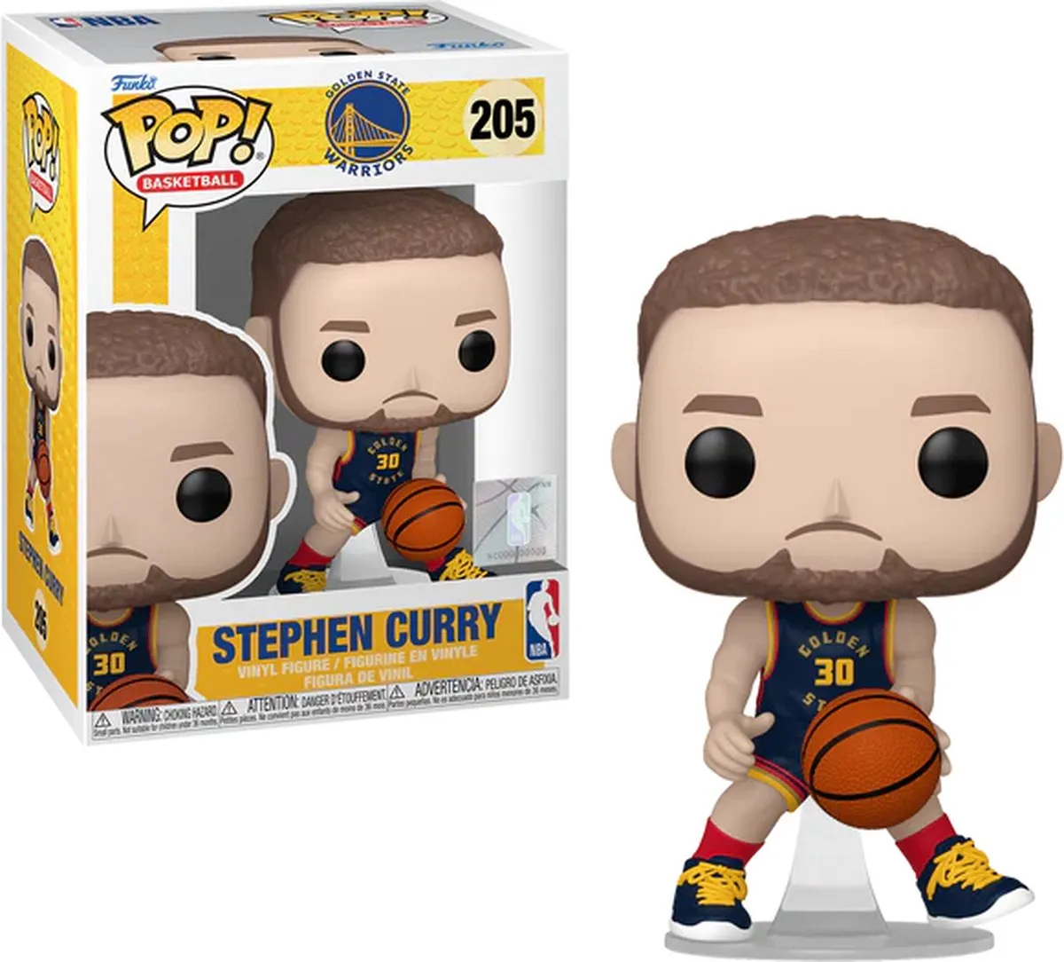 Funko Pop Stephen Curry NBA Warriors - 9,5 cm - Multi