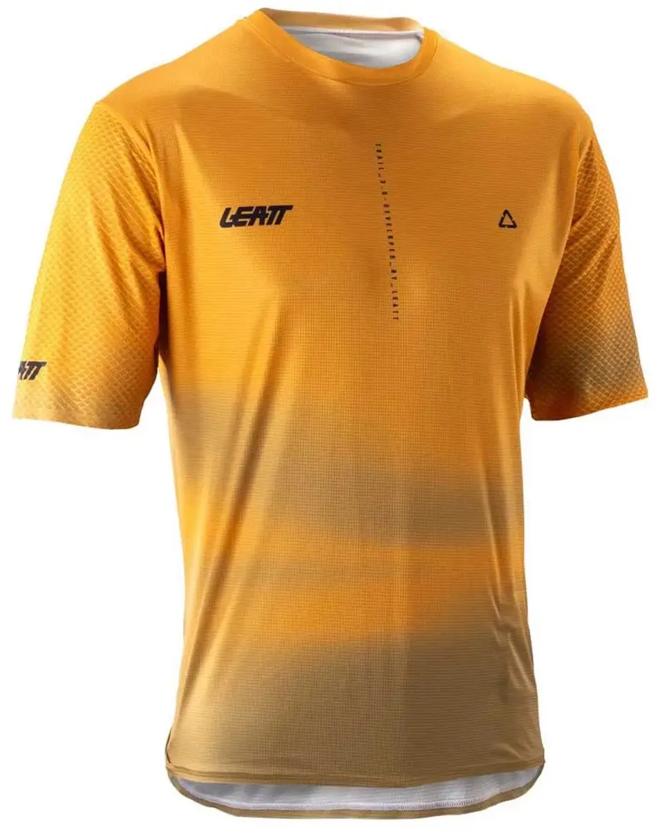 Leatt Trail 3.0 Korte Mouw Wielertrui Geel 2XL Man