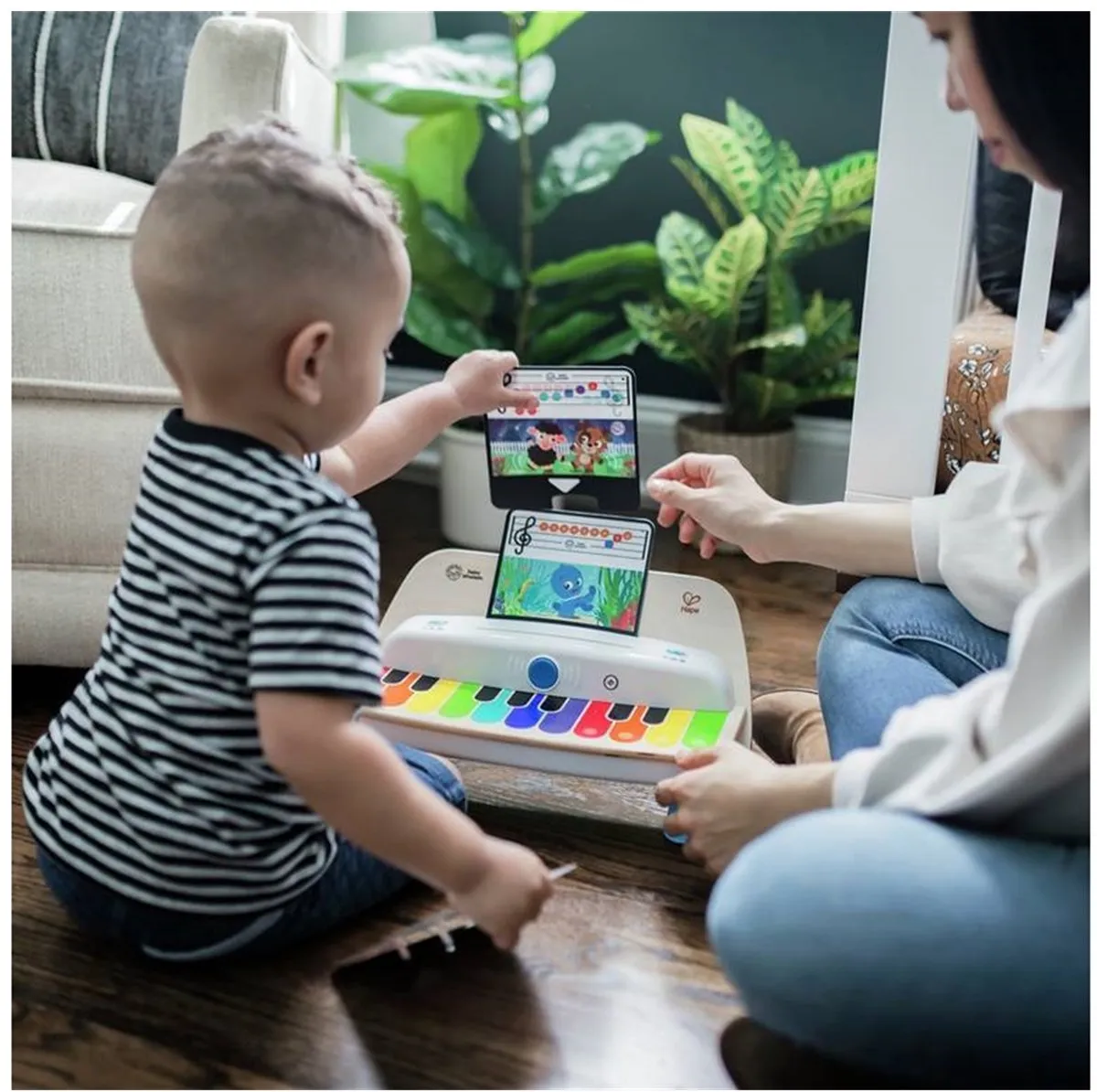 Hape Einstein Together in Tune Piano - 3x AA - Wit/Rood