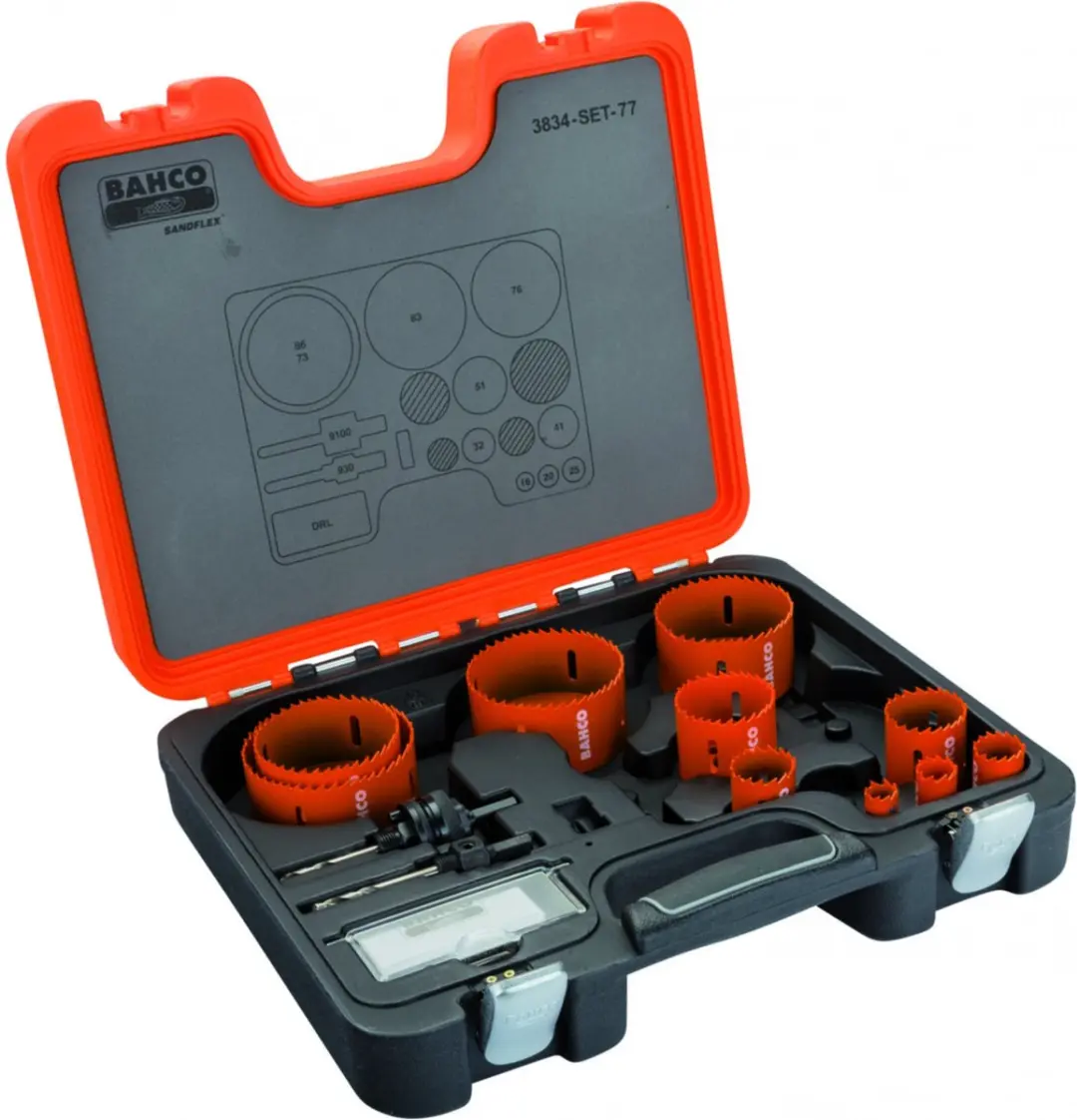 Bahco Sandflex-gatzagenset van bimetaal 3834-SET-77 13-delig