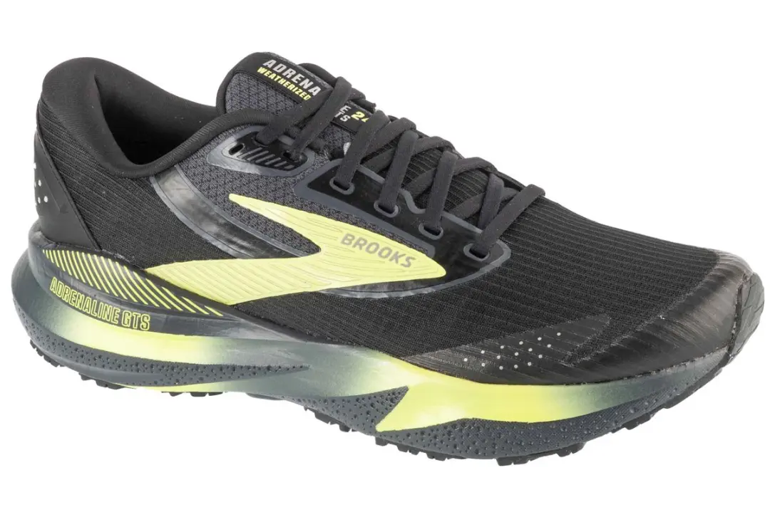 Brooks Adrenaline GTS 24 Weatherized, Mannen, Zwart, Hardloopschoenen, maat: 45,