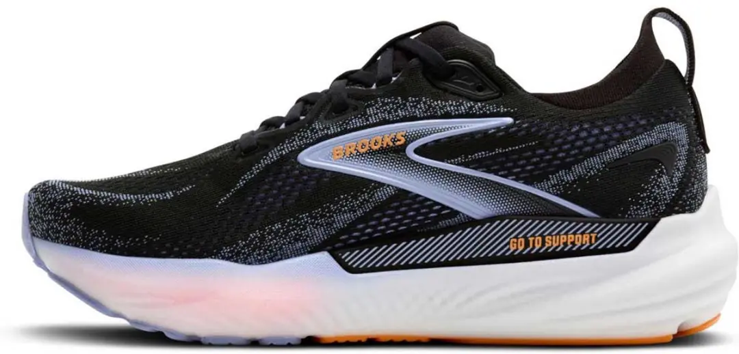 Brooks Glycerin GTS 22 Dames - Hardloopschoenen 38 - Black/Blue Heron/Orange - afbeelding 6 van 6