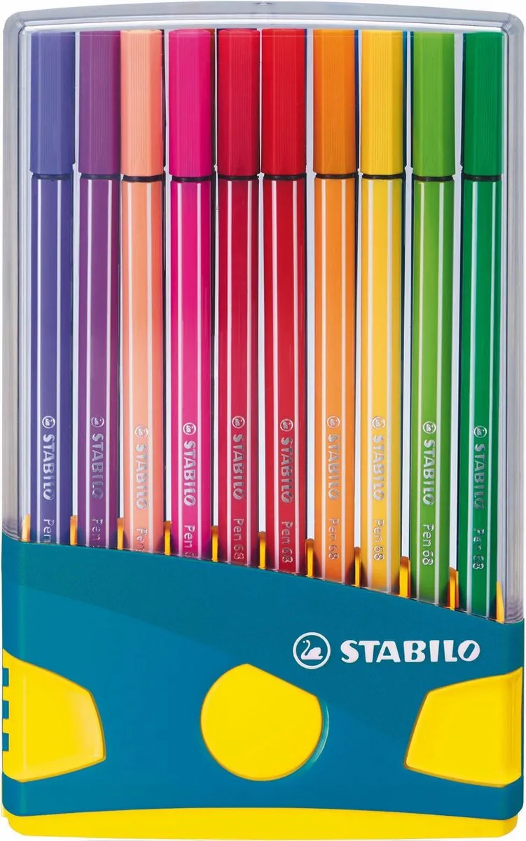STABILO pen 68 ColorParade Turquoise - Meerkleurig