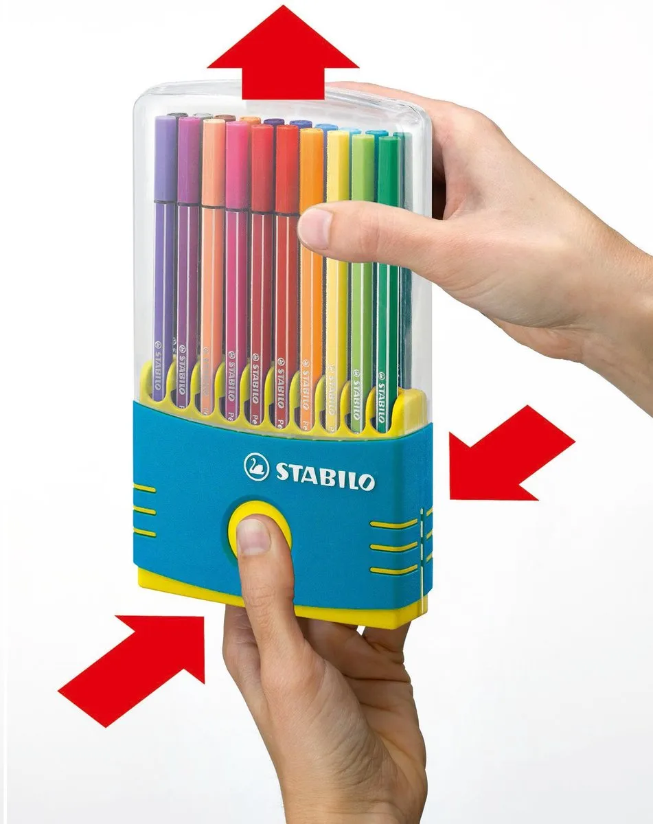 STABILO pen 68 ColorParade Turquoise - Meerkleurig