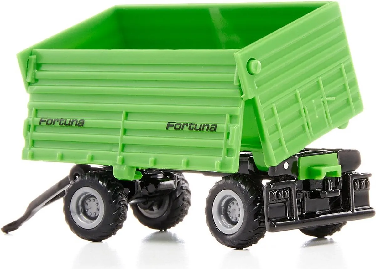 SIKU 1606 DEUTZ-Fahr Trekker met Fortuna Aanhanger - Groen - afbeelding 6 van 6